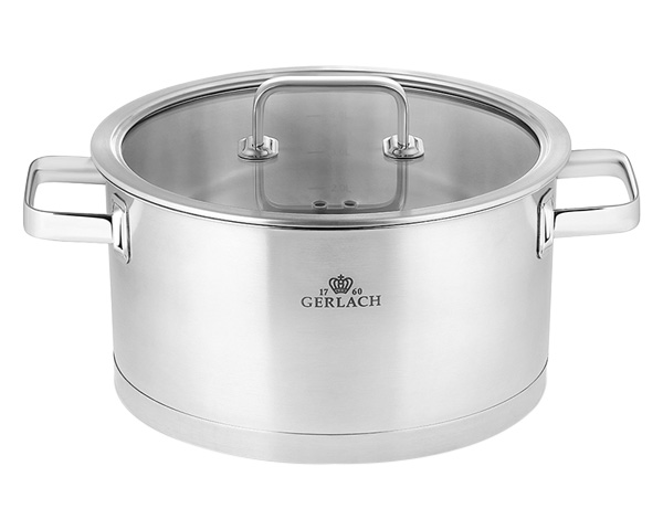 Maxima - Prestige Stainless Steel Pot Set with Lids 9 Pcs in Steel