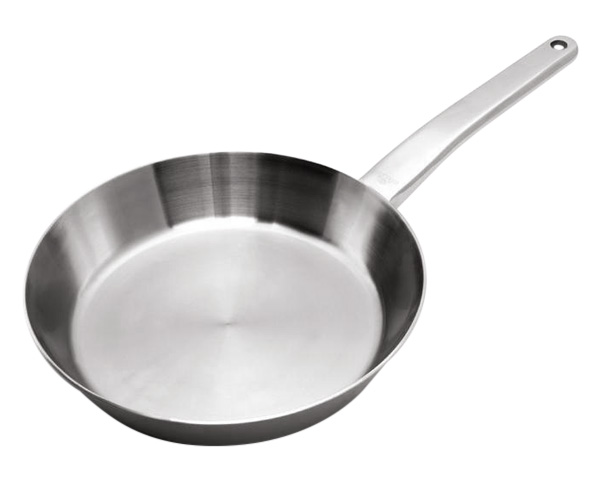 Maxima - Prestige Stainless Steel Frying Pan with Lid 9.4" in Steel