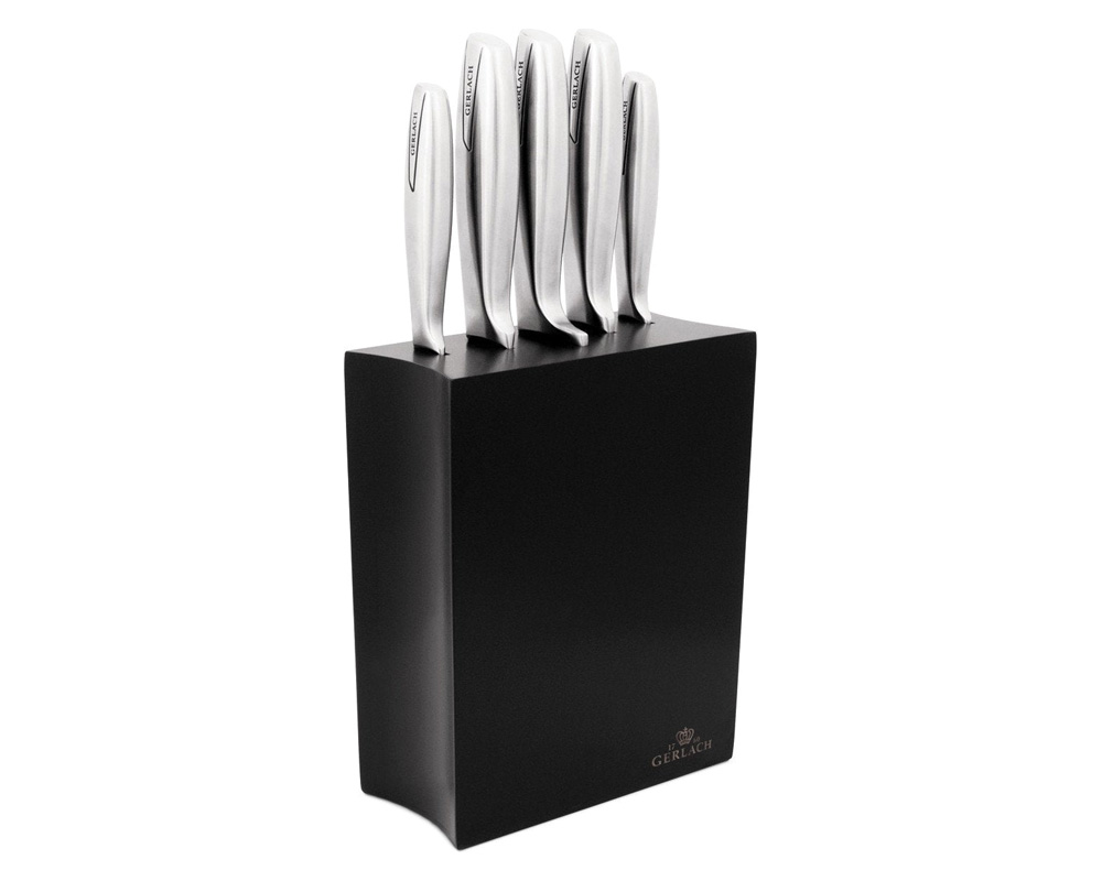 Maxima - Ambiente 6-Piece Flatware Set in Steel/Black