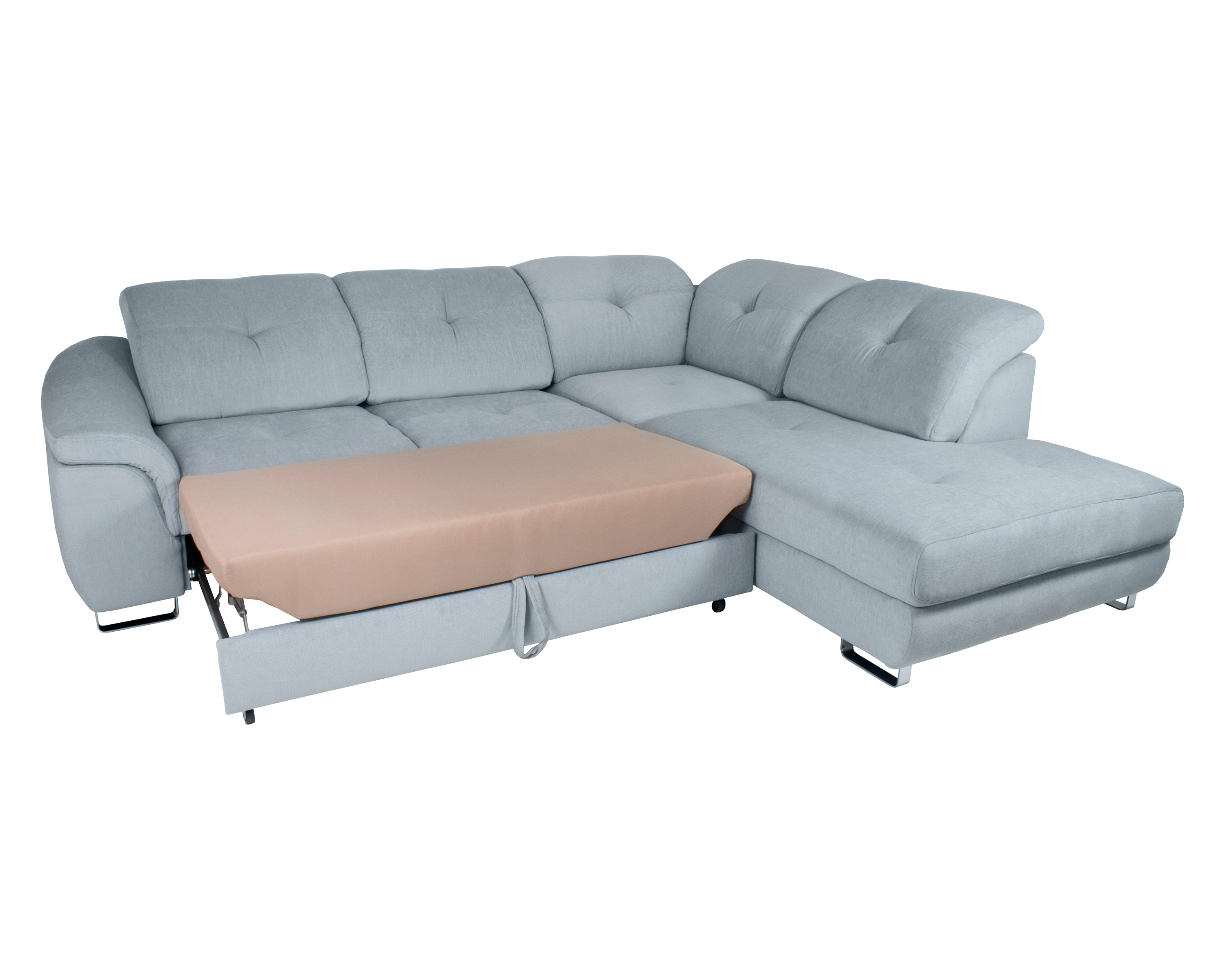 Maxima Nobilia Sectional Sofa - Gray, Right Corner