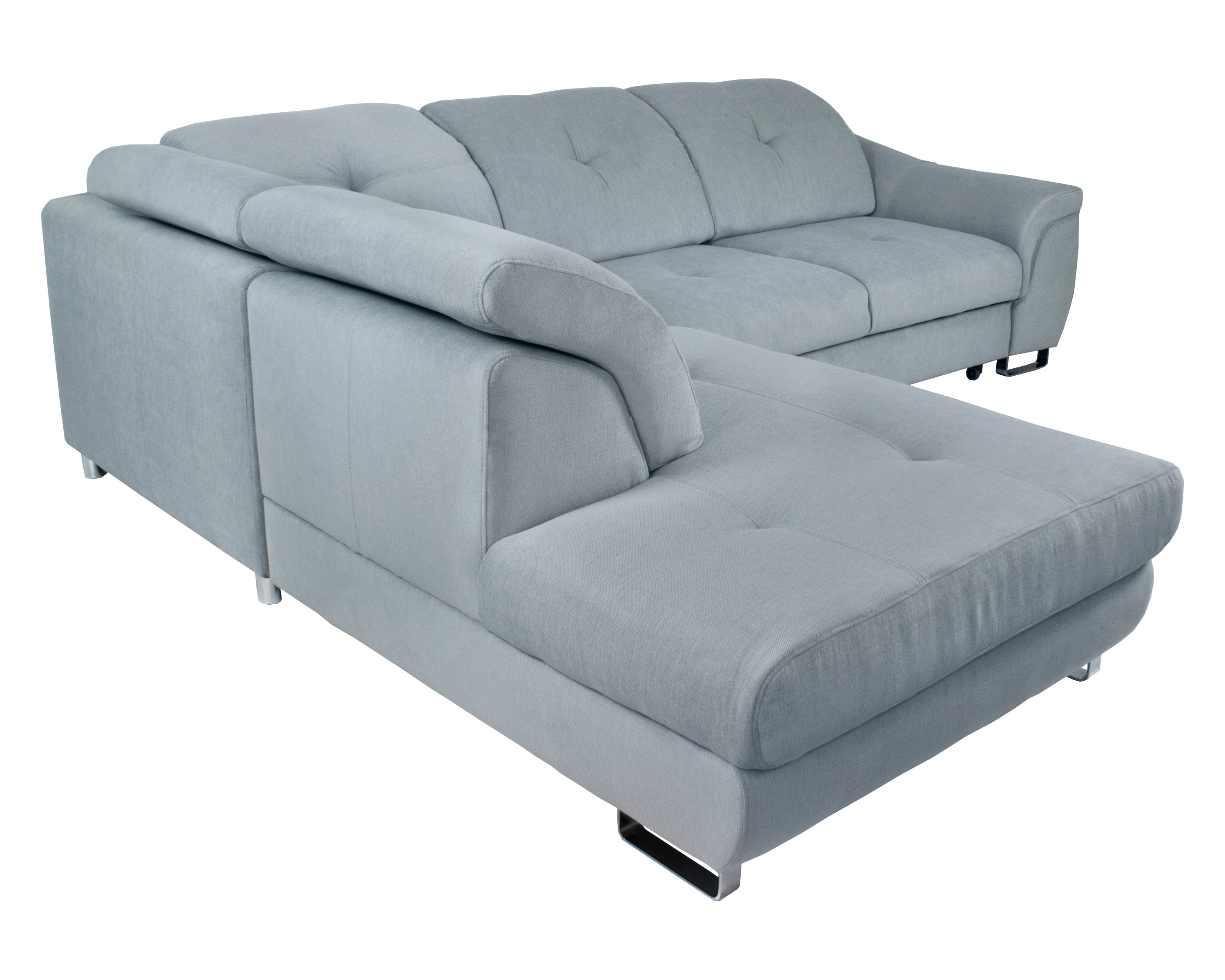 Maxima Nobilia Sectional Sofa - Gray, Left Corner