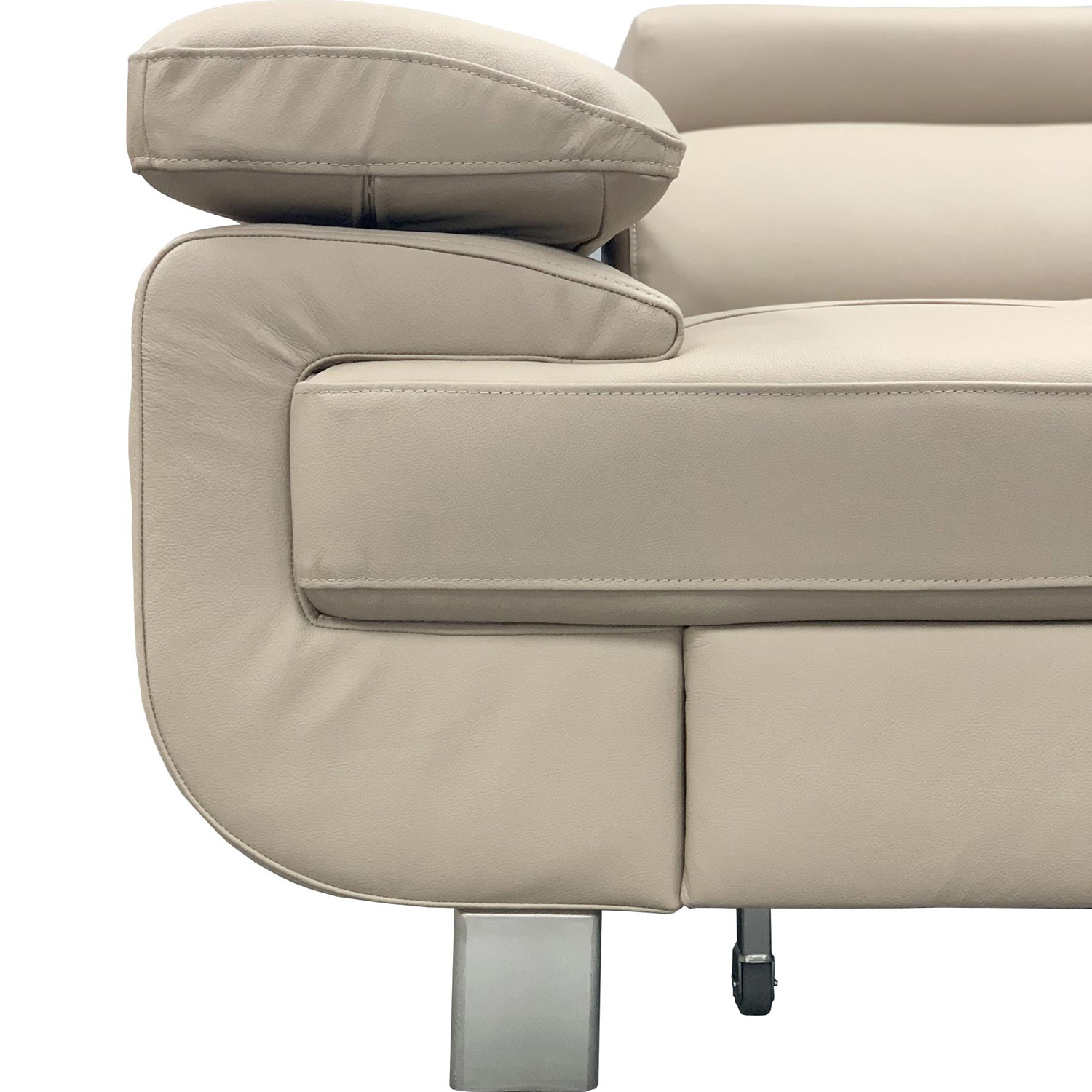 Maxima - Lotus Sectional Sleeper Sofa in Natural Leather