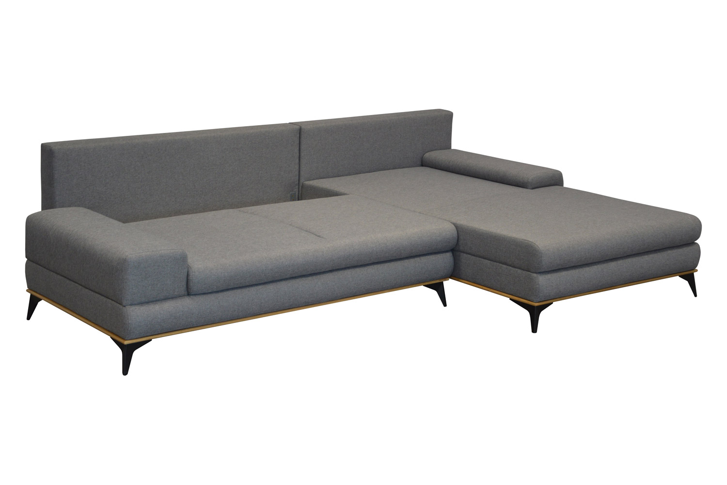 Maxima Manila Sectional Sleeper Sofa - Gray, Right Corner