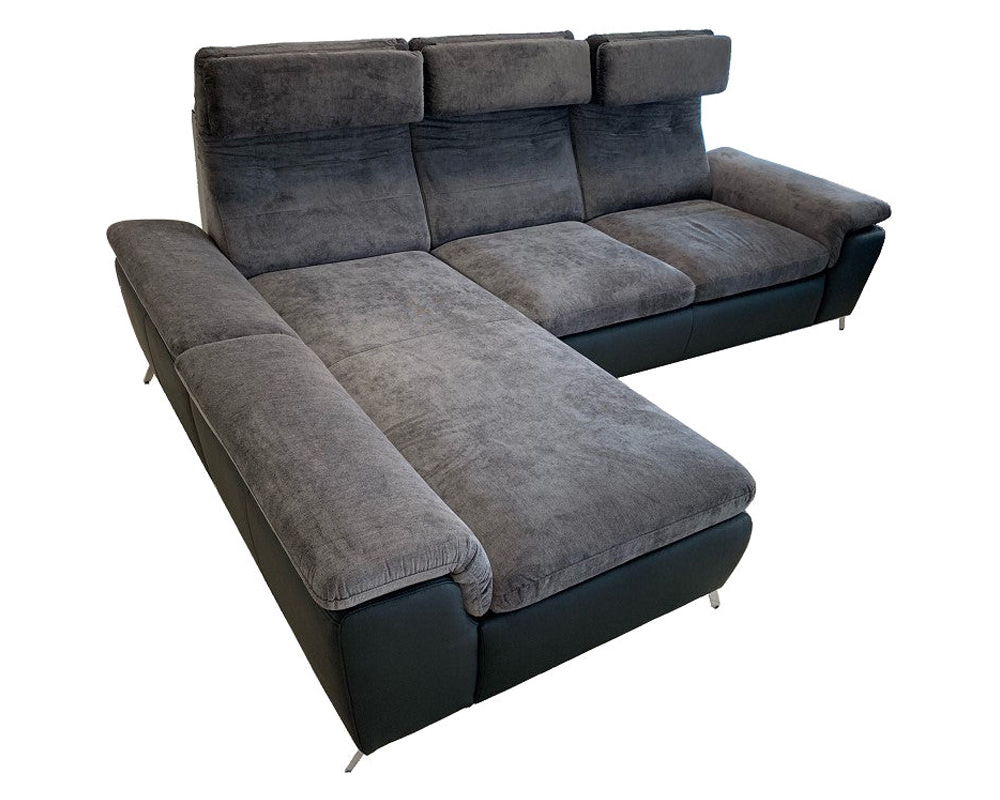 Maxima - Loco Sectional Sofa Bed in Gray/Black, Fabric