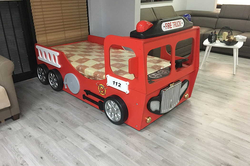 Maxima Toddler Car Bed Fire Truck - Red