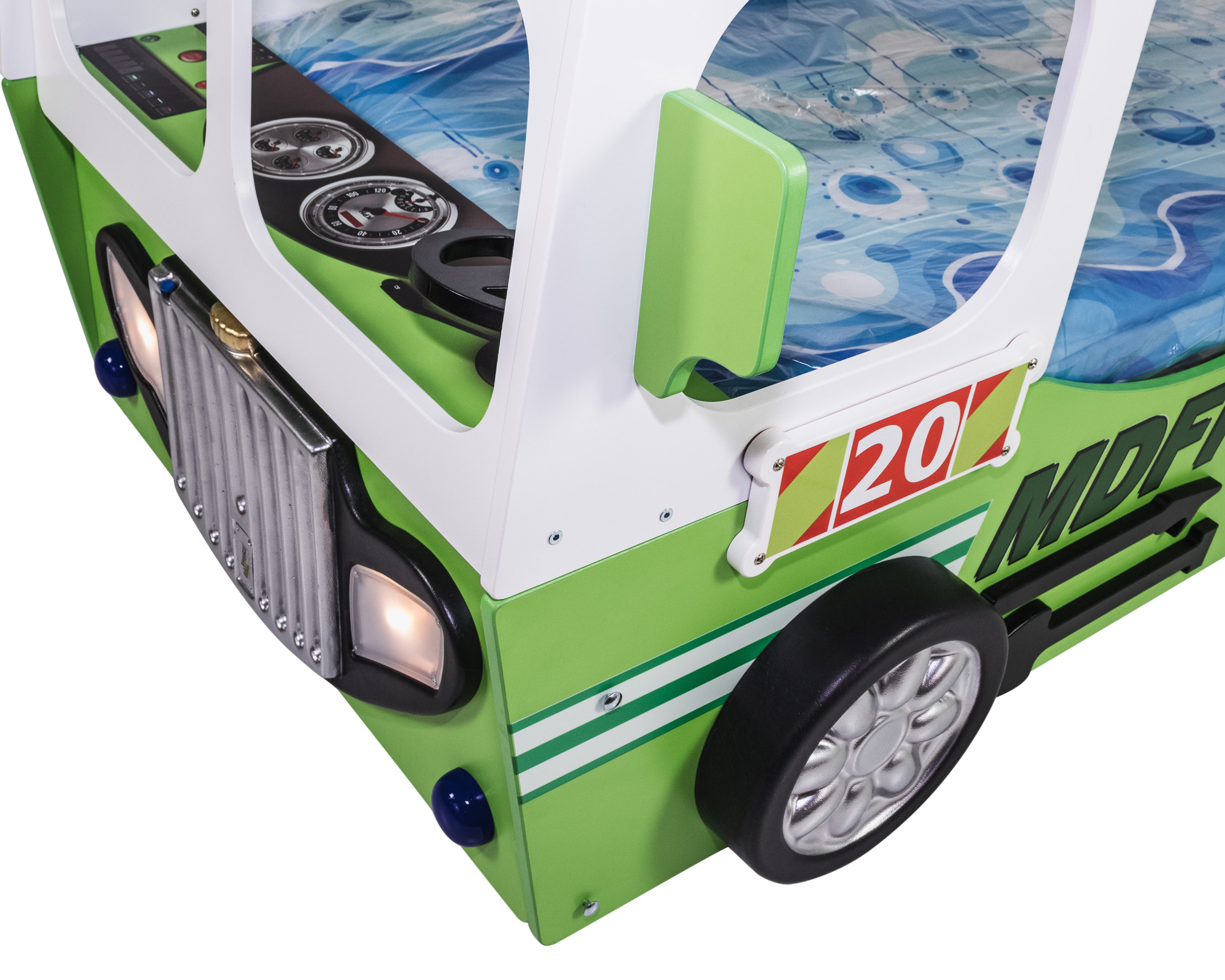 Maxima Toddler Car Bed Fire Truck - Green