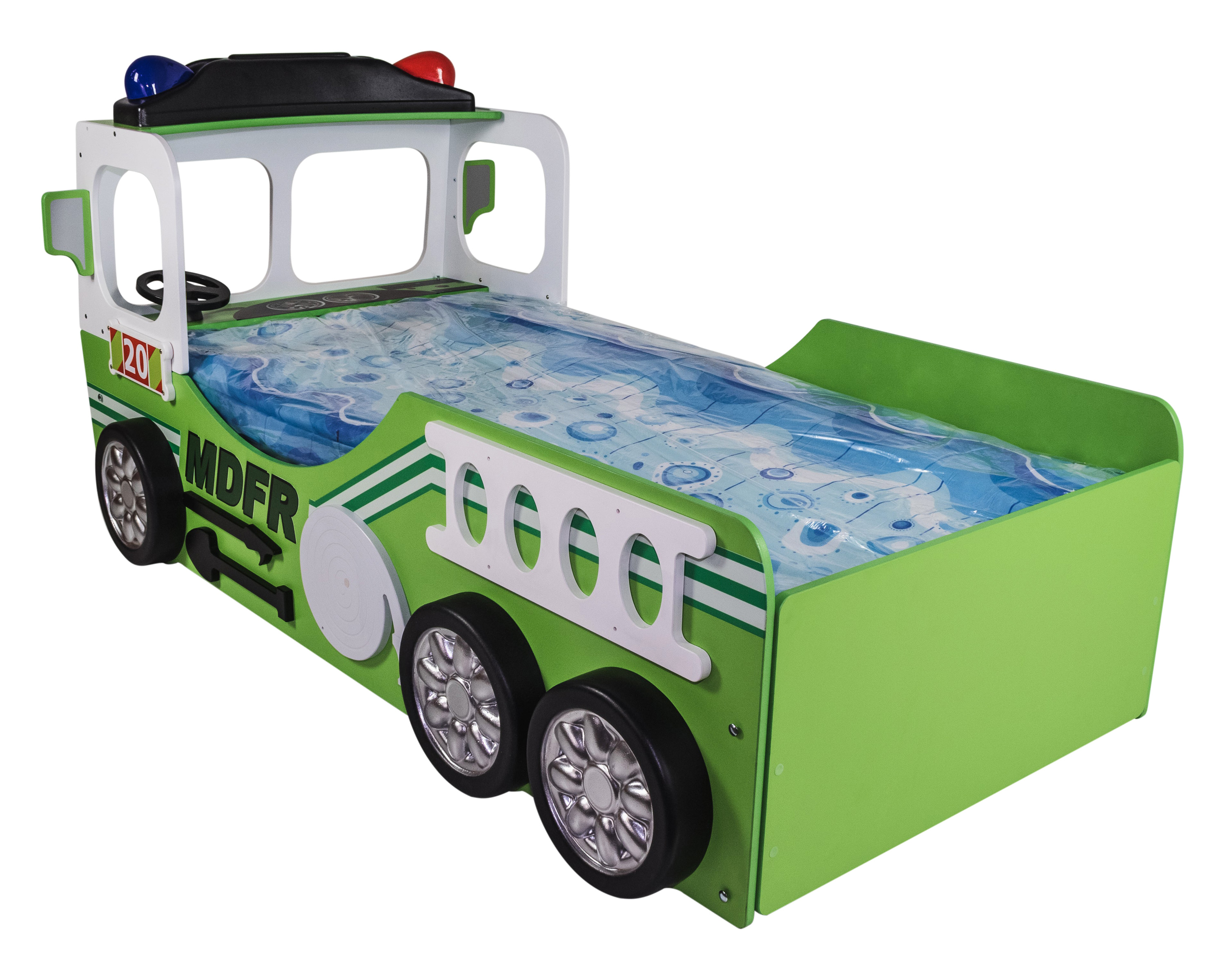 Maxima Toddler Car Bed Fire Truck - Green