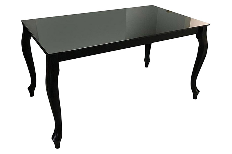 Maxima - Retro Glass Top Dining Table