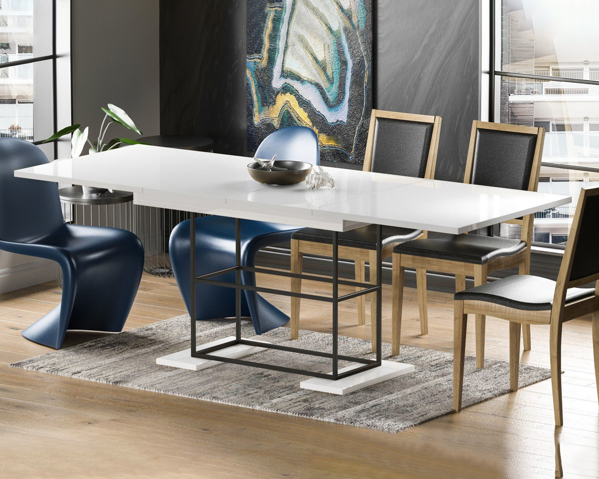 Maxima - Anie Extendable Dining Table in High Gloss