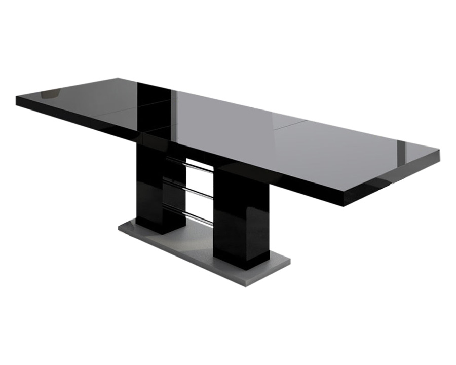 Maxima - Linosa Dining Table with 2 Extension in Gray