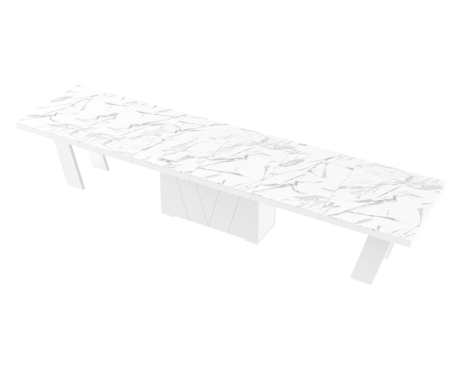 Maxima - Aleta Dining Table with 4 Extension Leaves for up to 20 People