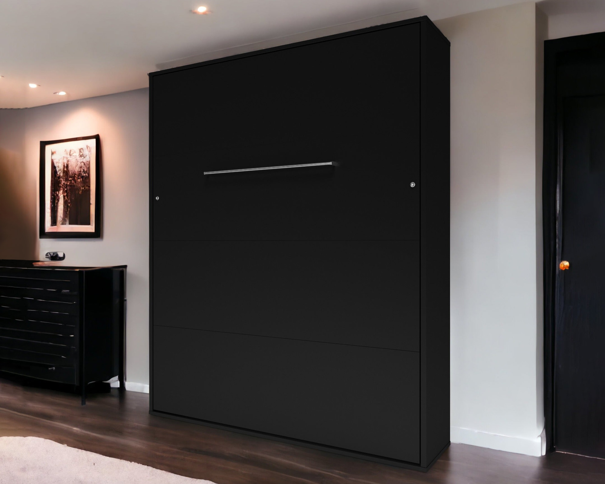 Maxima - Inverto Murphy Vertical Bed in Black, Queen Size