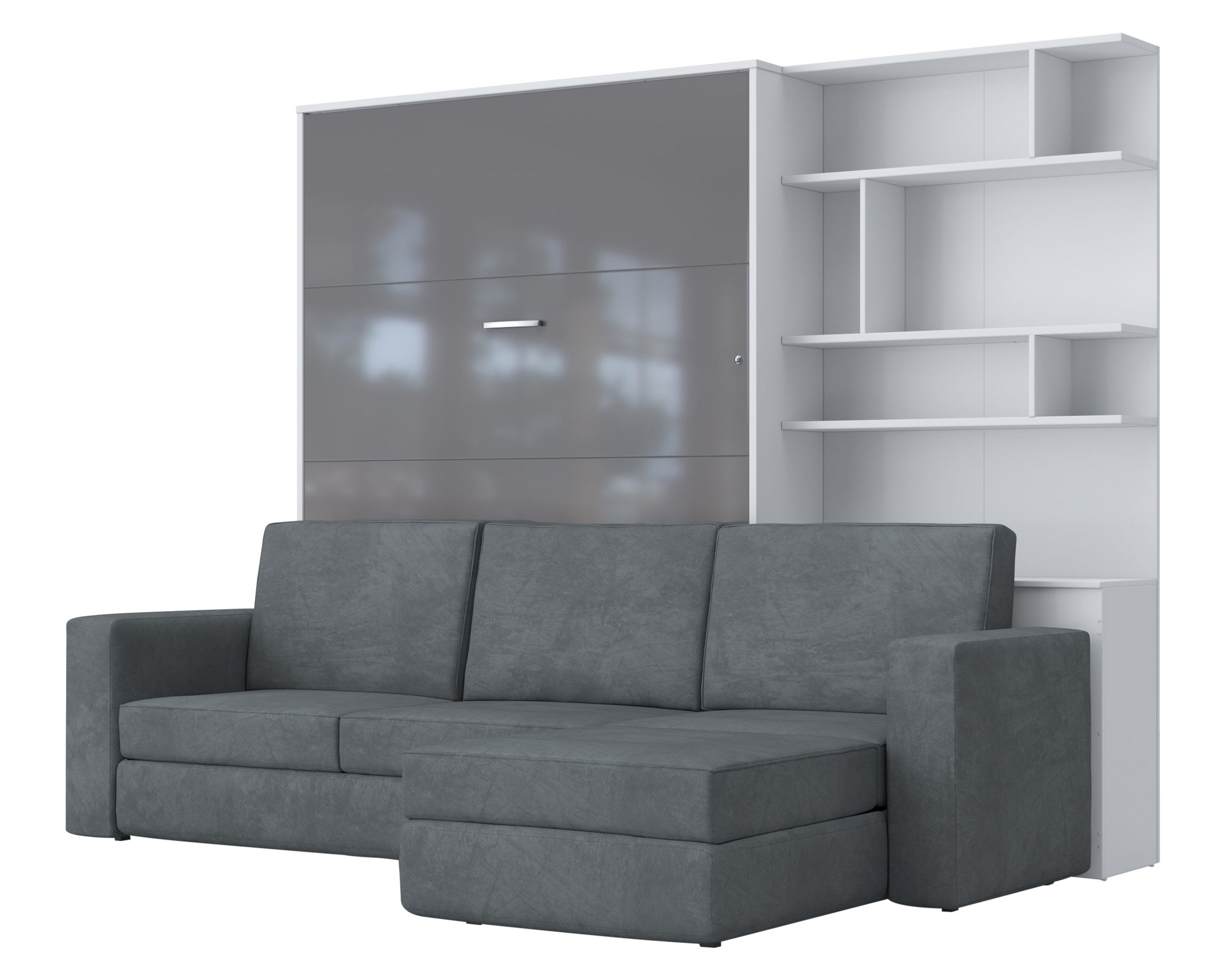 Maxima - Murphy Vertical Bed with Sofa and Bookcase