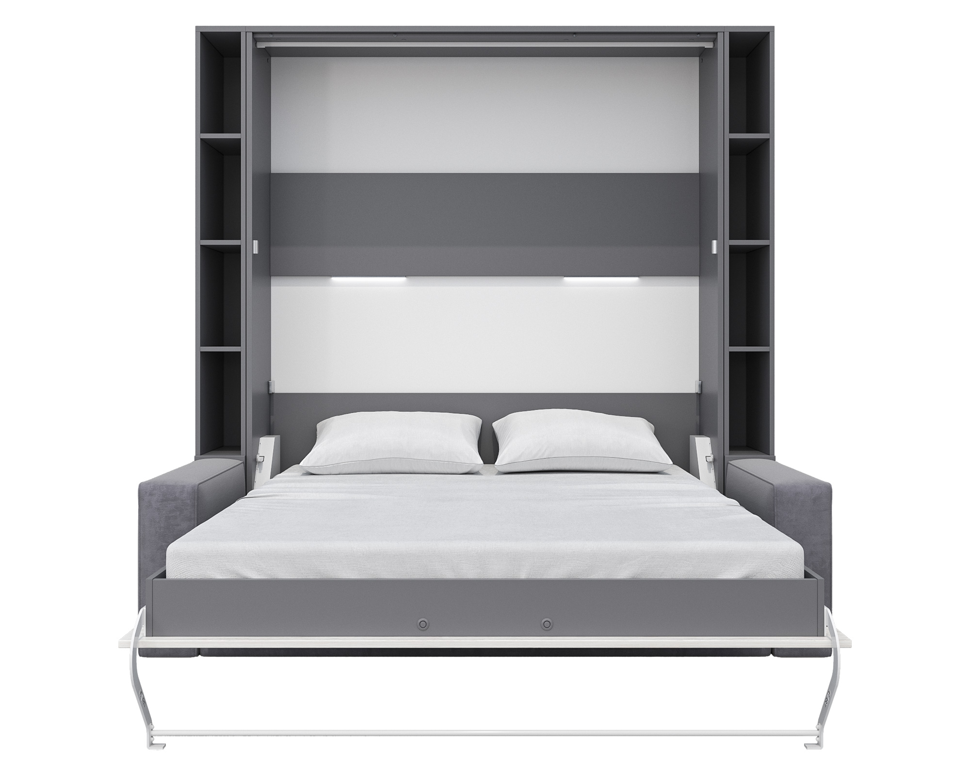 Maxima - Inverto Murphy Vertical Bed Queen Size with Sofa and Two Cabinets