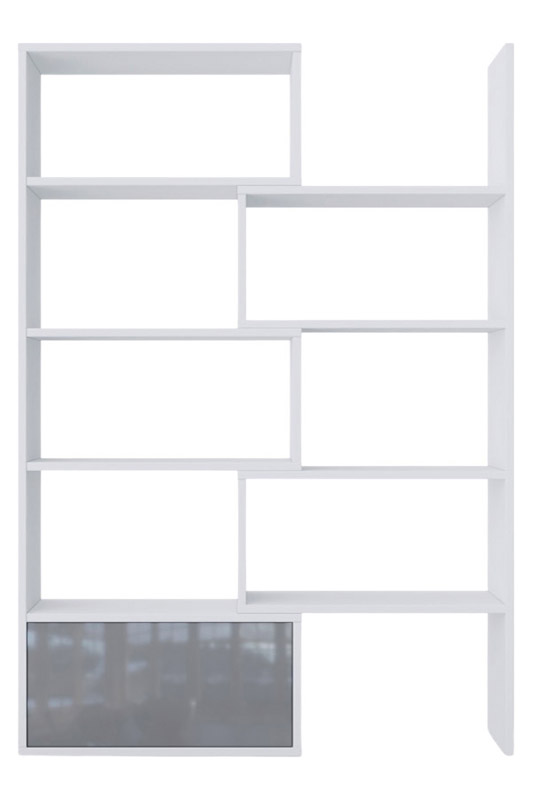 Maxima Pato Modular Bookcase - White/Gray