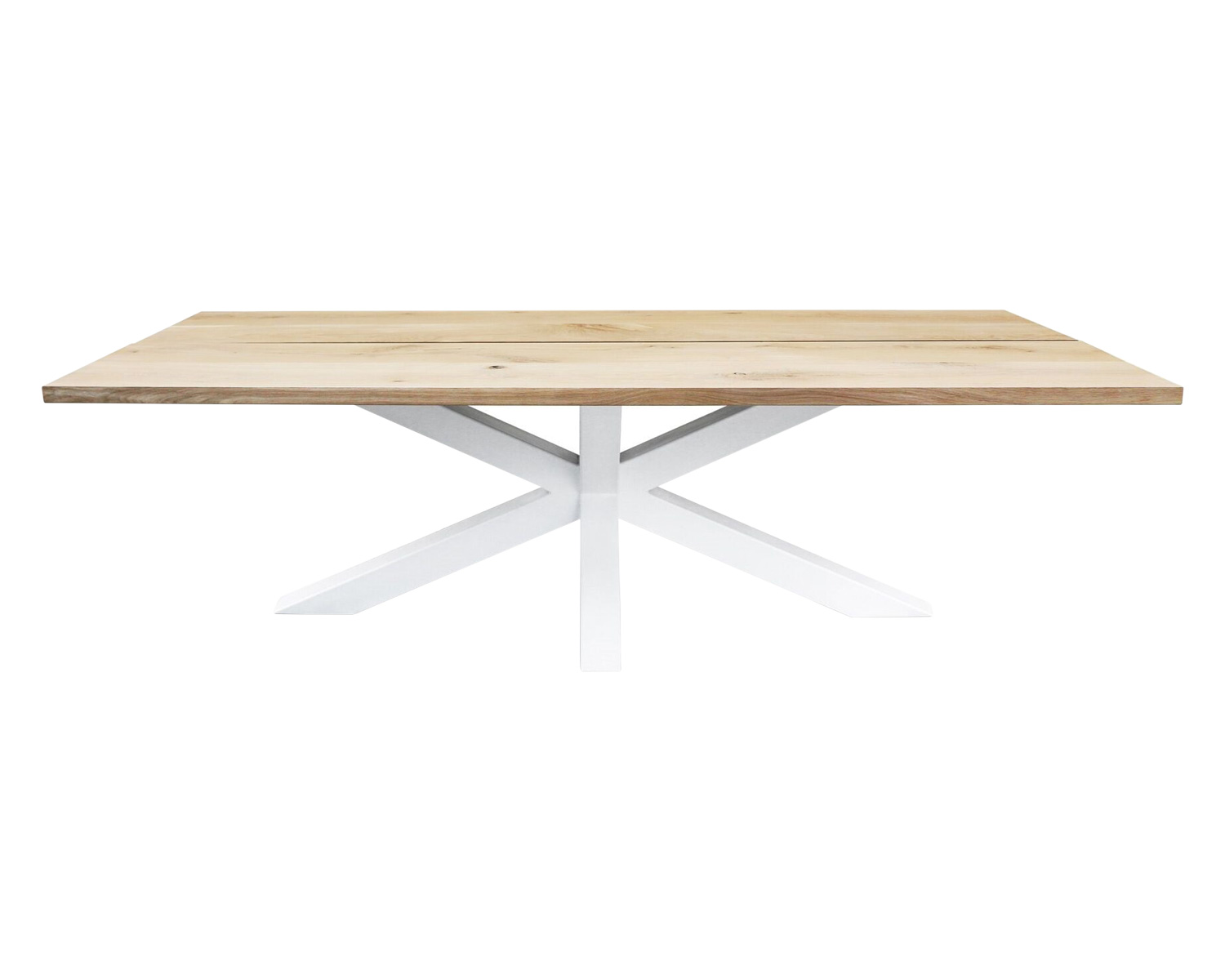 Maxima Edder-Cl Dining Table - Light Wood/White