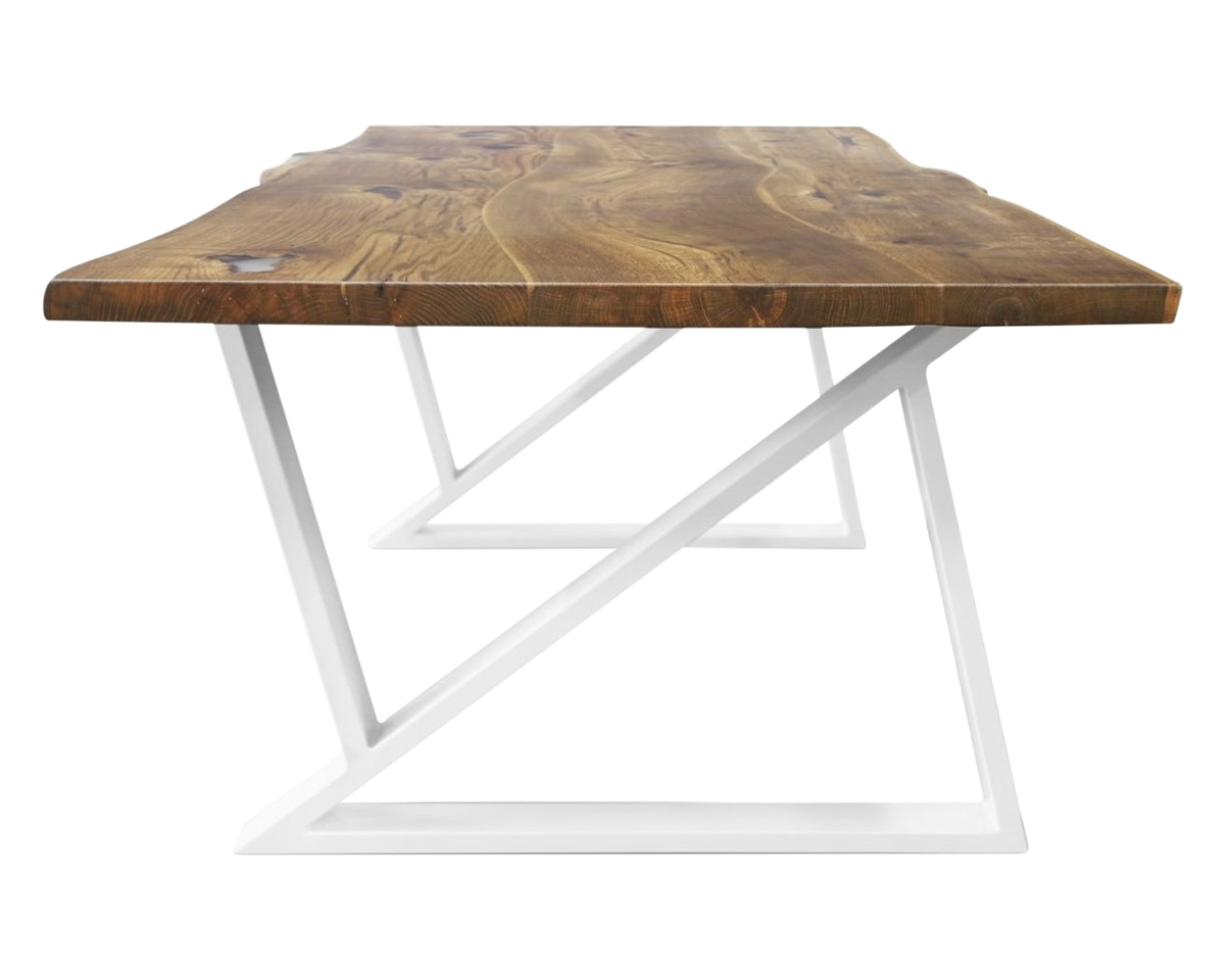 Maxima - Urban-Z Solid Wood Dining Table in Wood/White