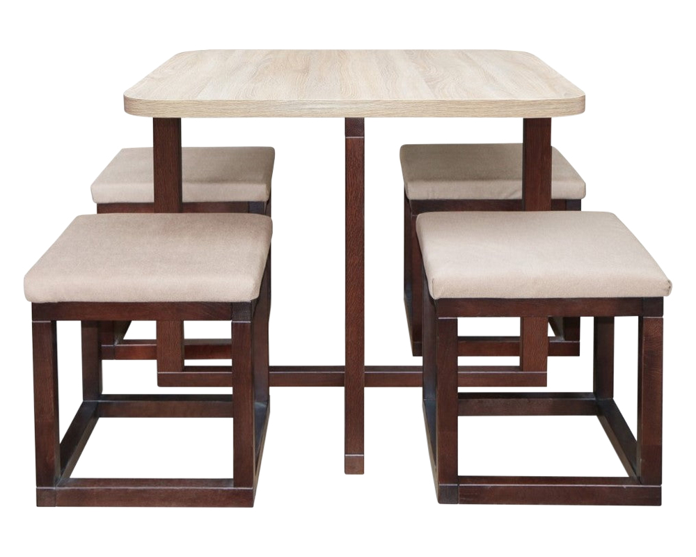 Maxima - Mirage-Q Dining Set in Oak Wood