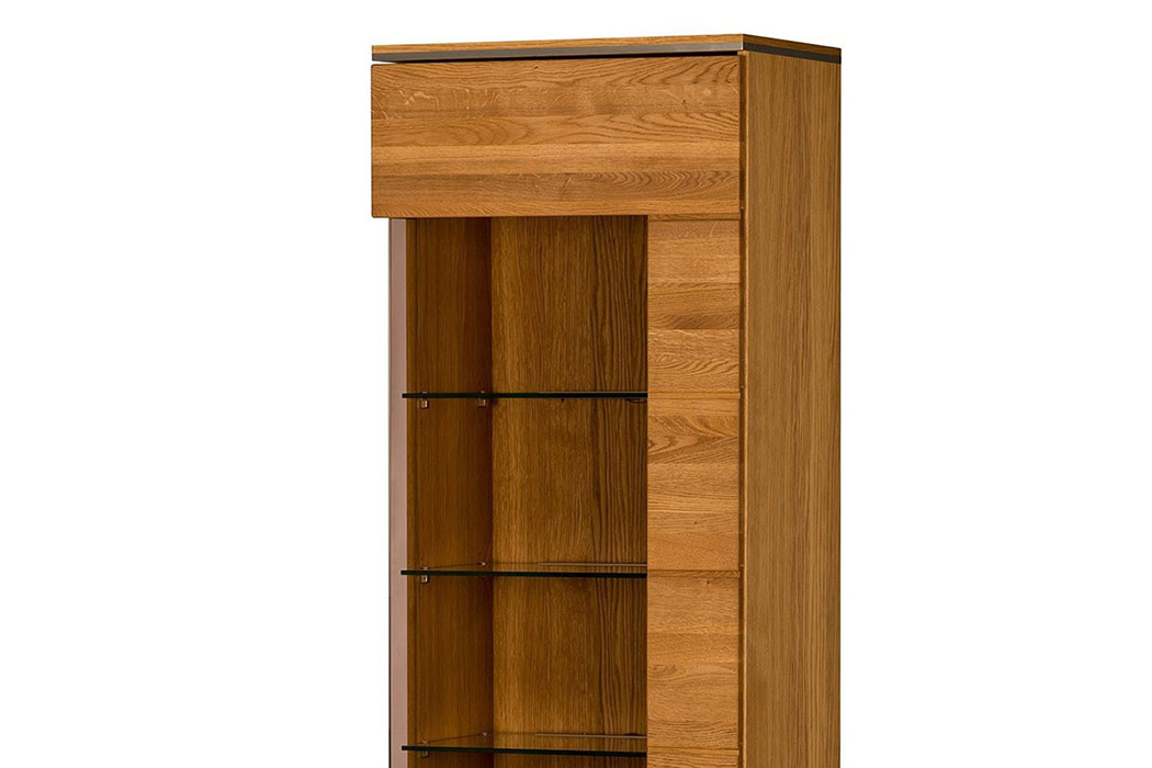 Maxima™ Torino 1 Right Door Display Cabinet - Light Oak