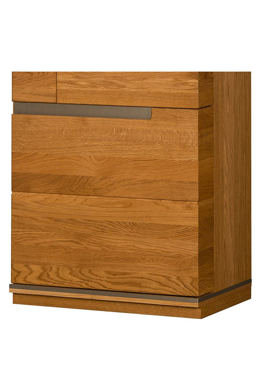 Maxima™ Torino 1 Left Door Display Cabinet - Light Oak