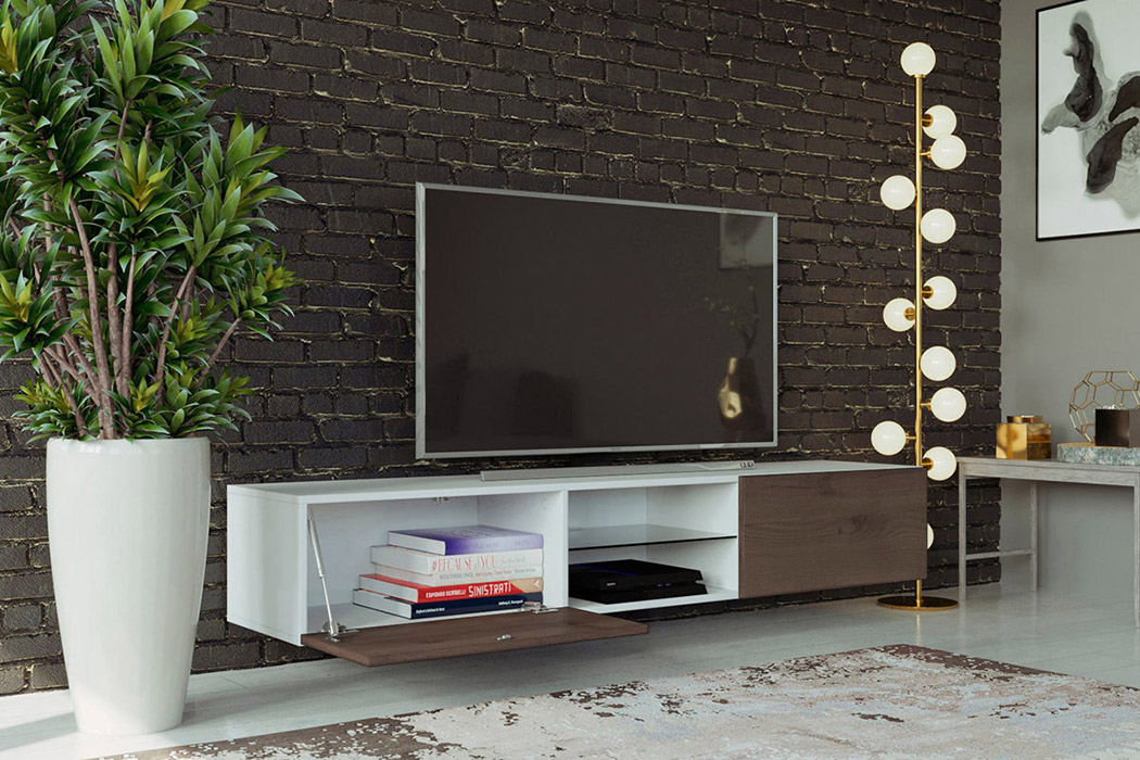 Maxima - Vigo Glass TV Stand in Matte