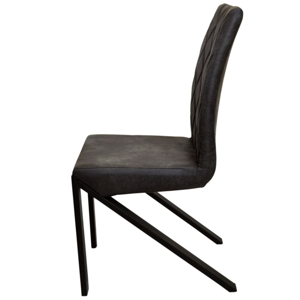 Maxima™ Set of 2 Irvin Chair - Black, Leather