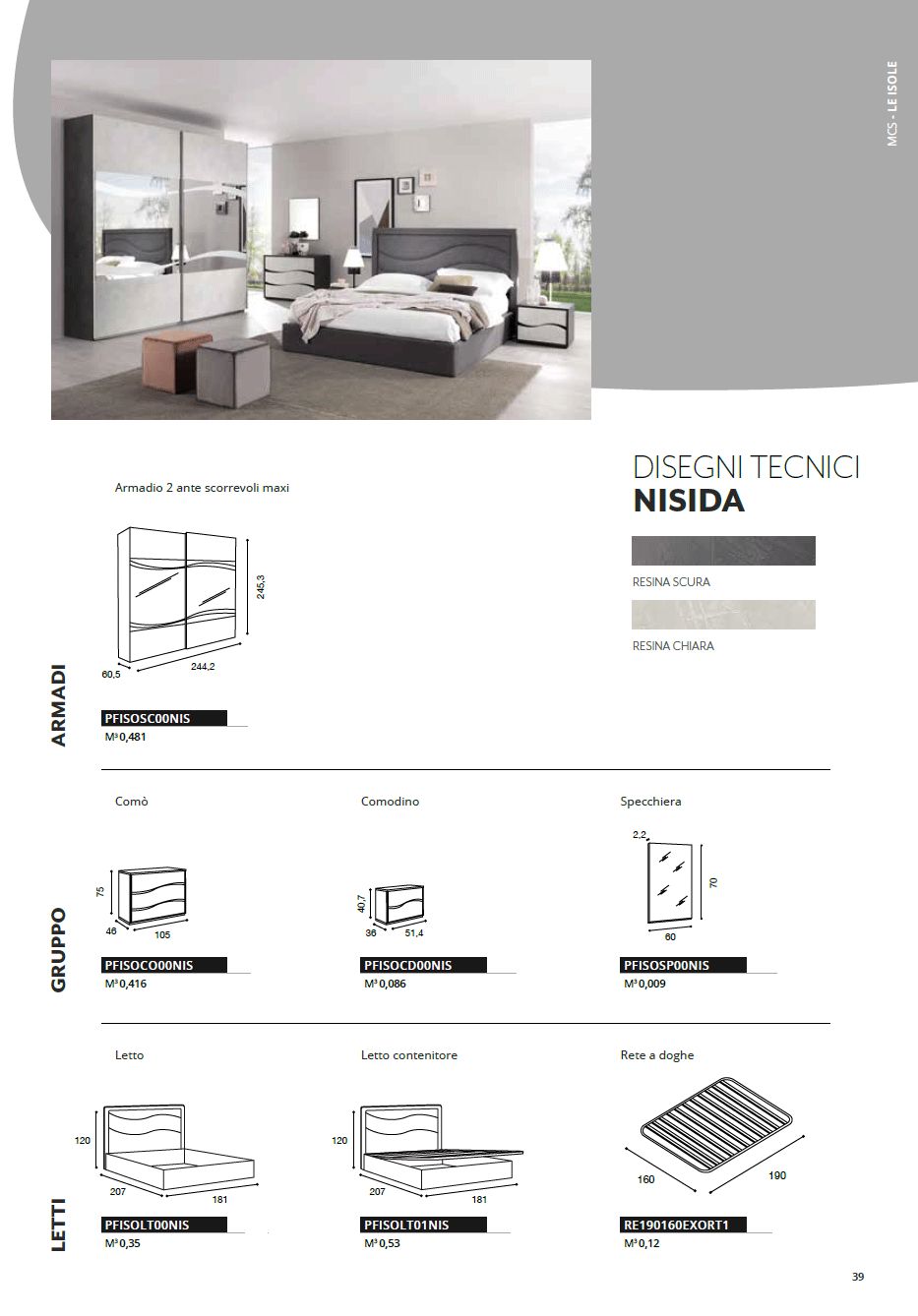 MCS - Nisida Queen Size Storage Bed