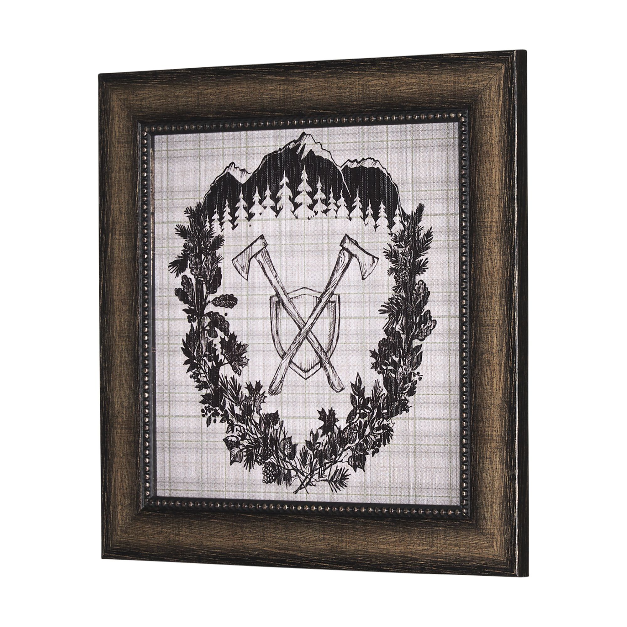 Mercana - Adventure Map (Set of 5) - Hand Embelished Textured Framed Art Print Paintings