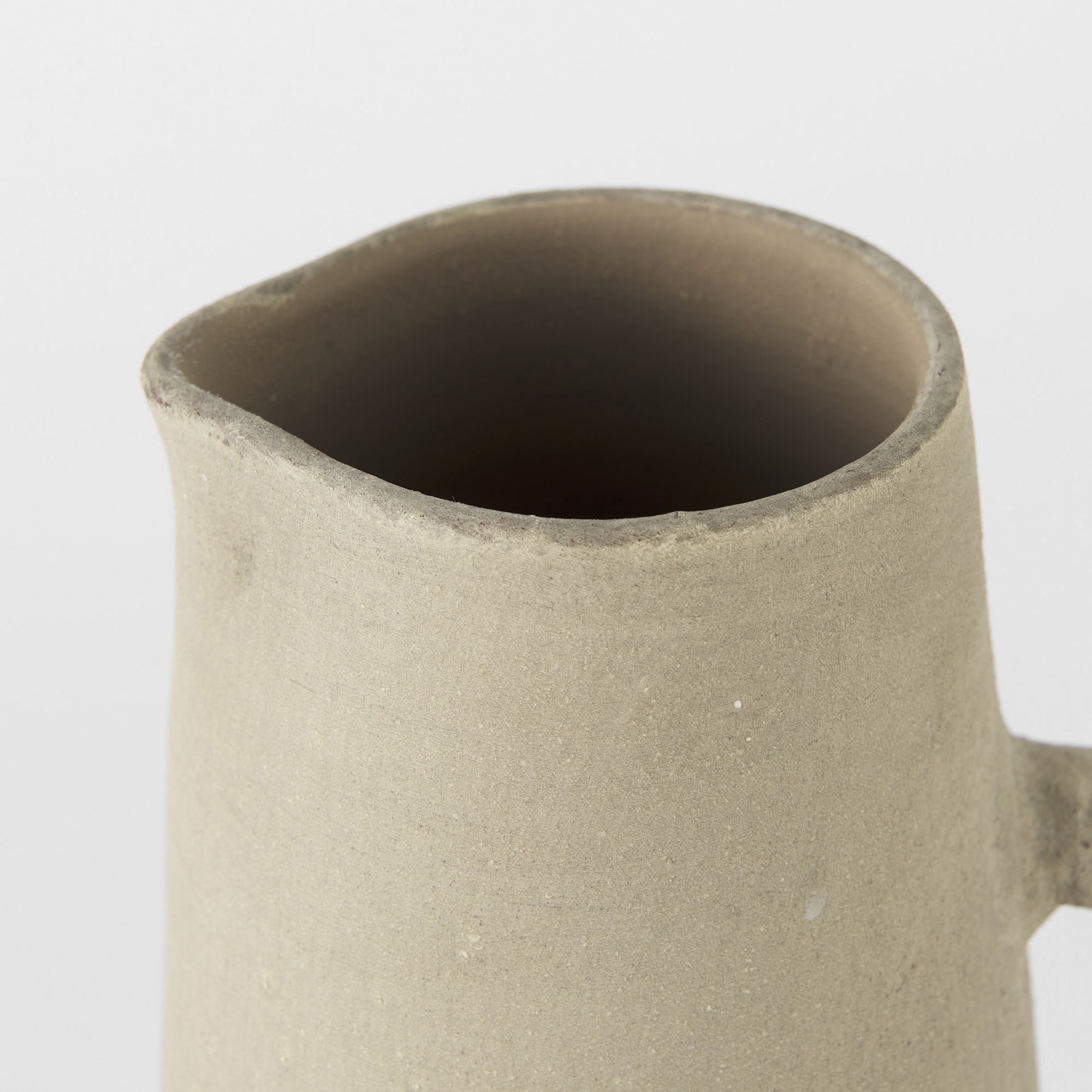 Mercana Garand Ceramic Jug - White/Natural, Small