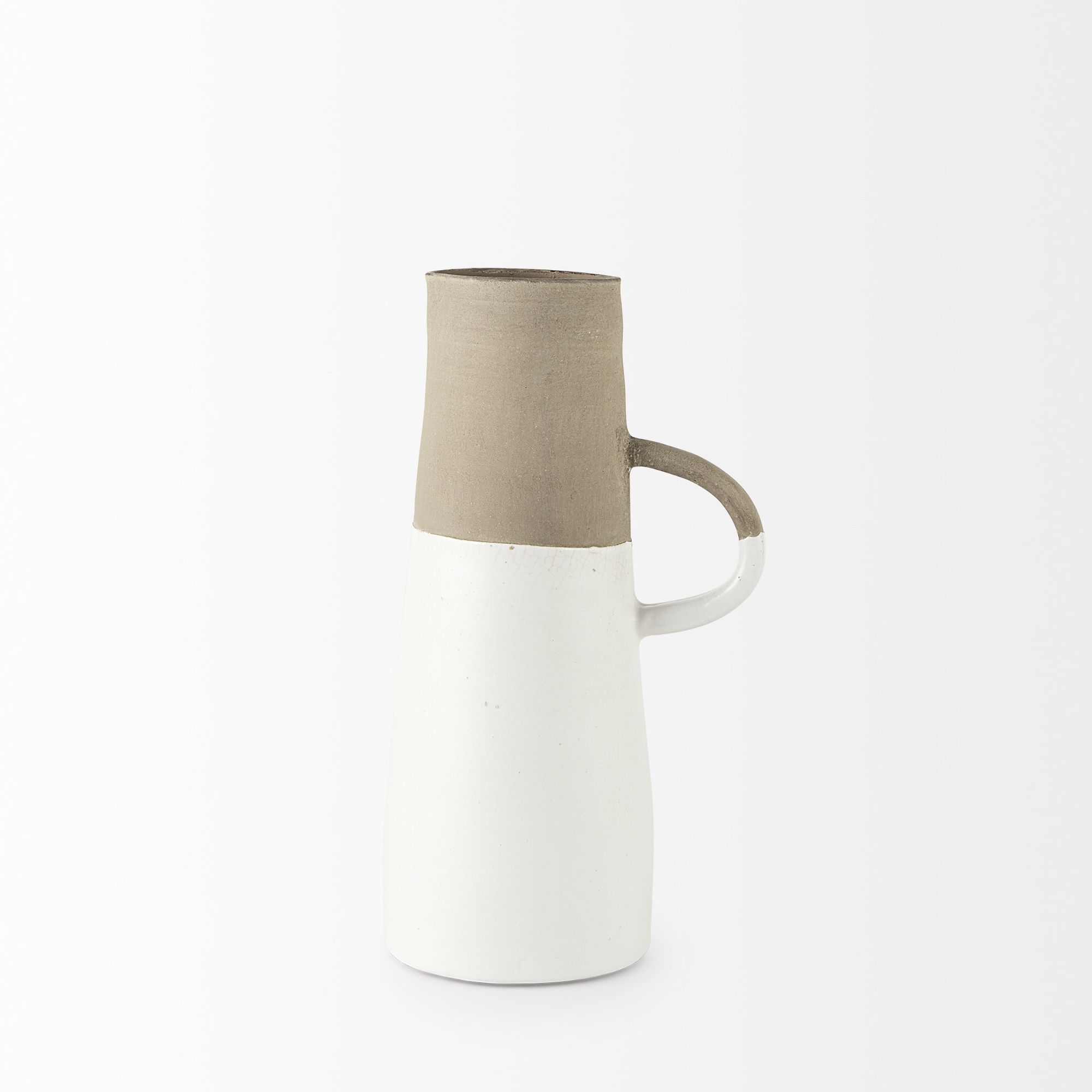 Mercana Garand Ceramic Jug - White/Natural, Medium