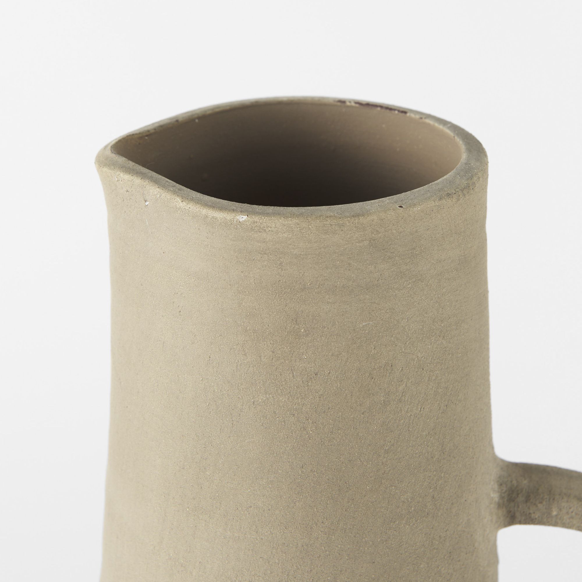 Mercana Garand Ceramic Jug - White/Natural, Large