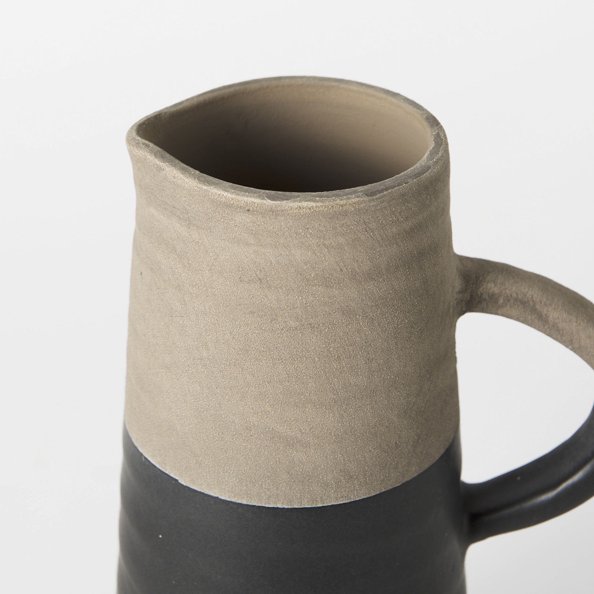 Mercana Garand Ceramic Jug - Black/Natural, Small