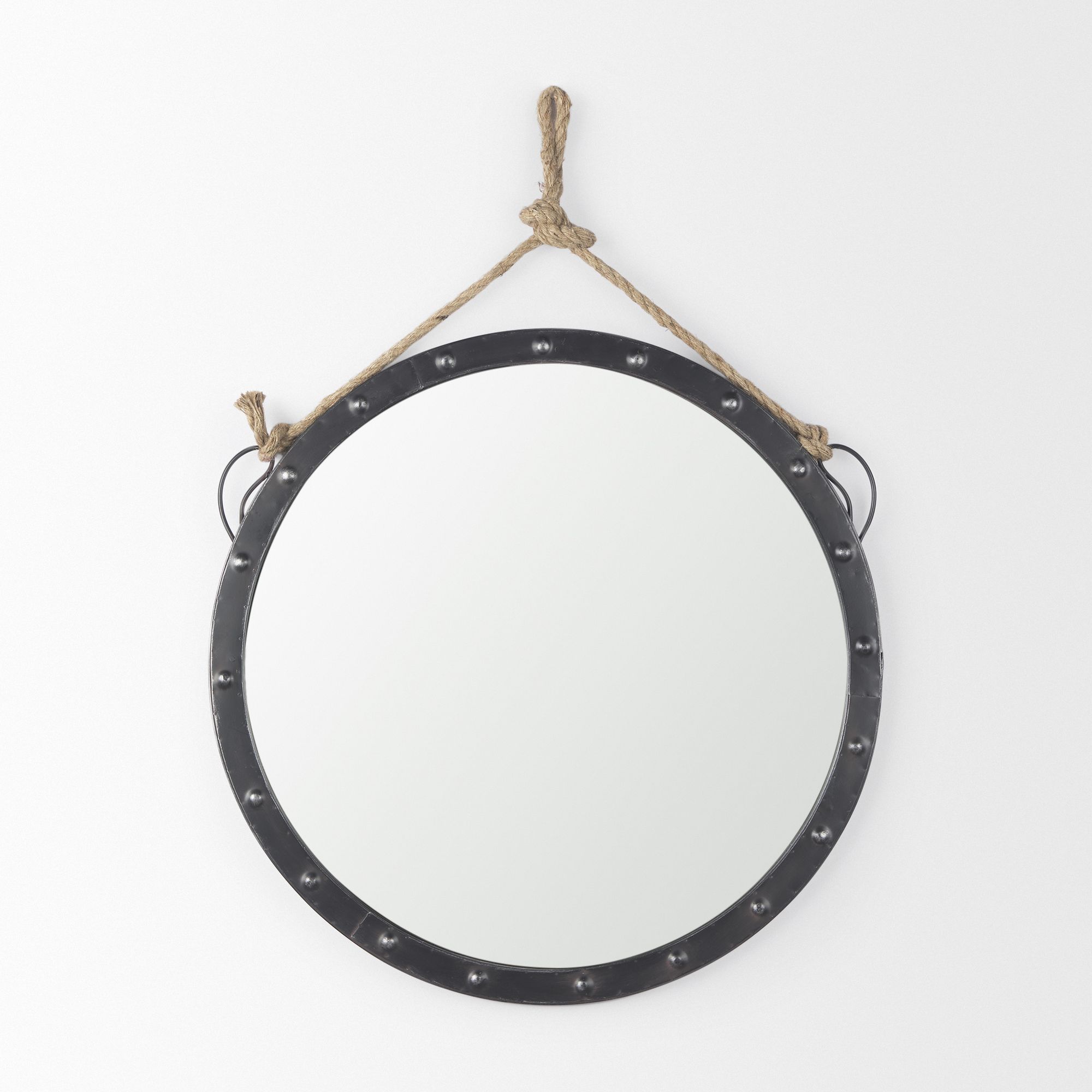 Mercana - Pendula Round Metal Frame Mirror