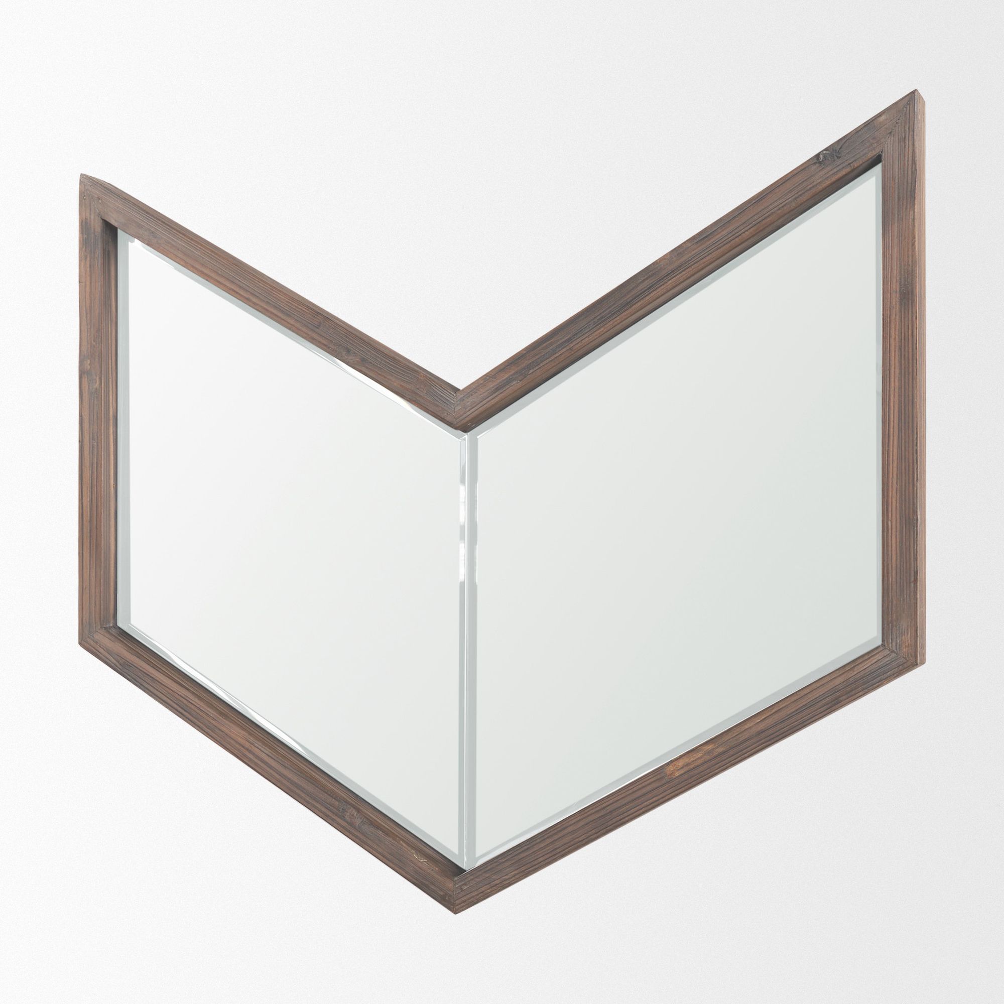 Mercana Chevren Medium Frame Mirror - Brown