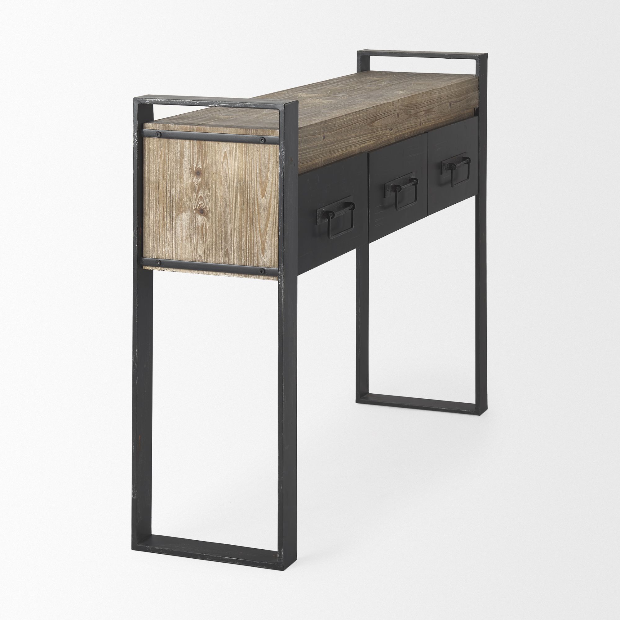 Mercana - Carga Console Table with 3 Shelves