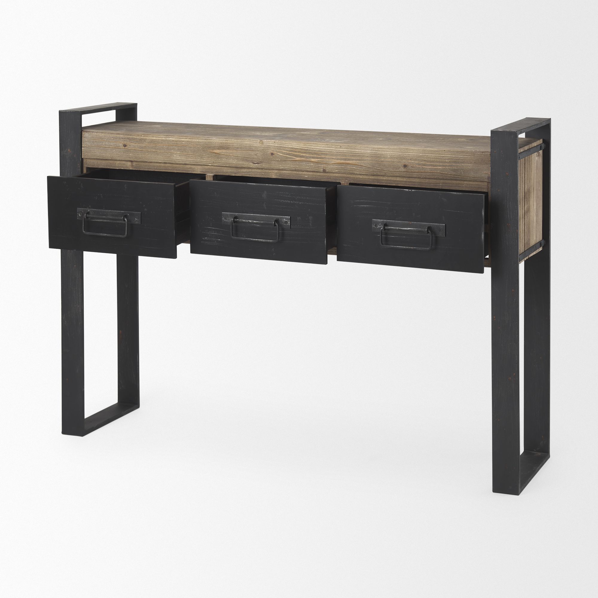 Mercana - Carga Console Table with 3 Shelves