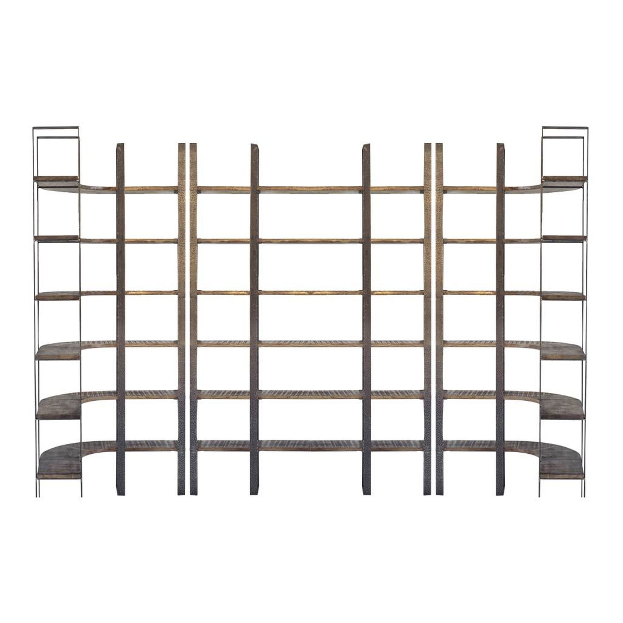 Mercana Taunton I Shelving Unit - Brown/Black