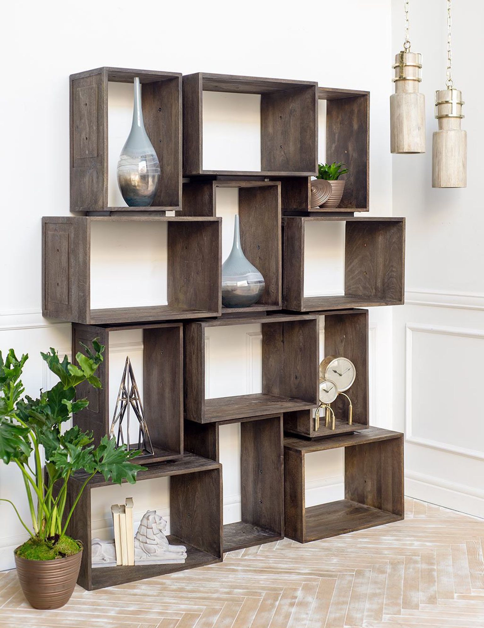 Mercana Simul Shelving Unit - Brown