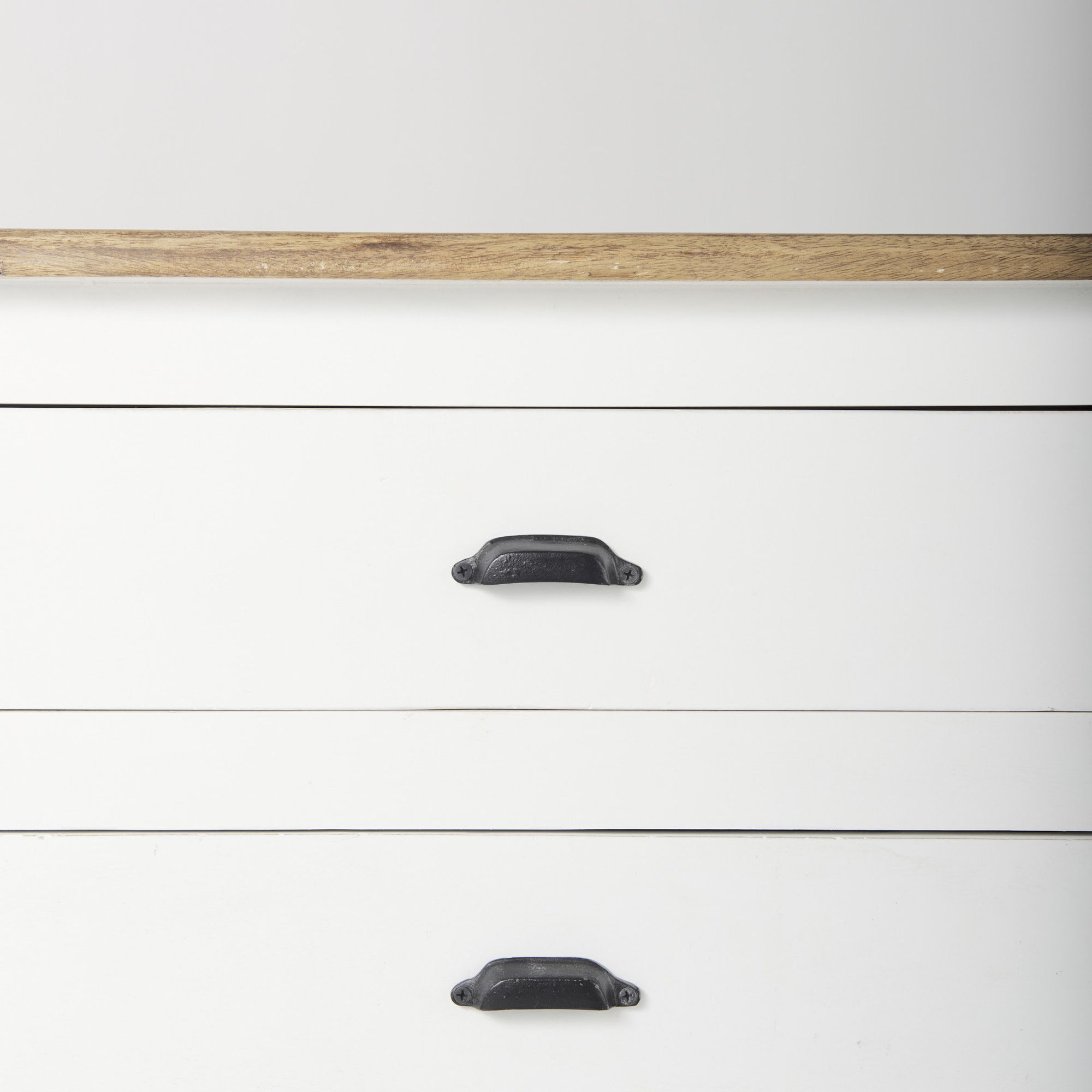 Mercana Bourchier Sideboard - White/Black, Wood