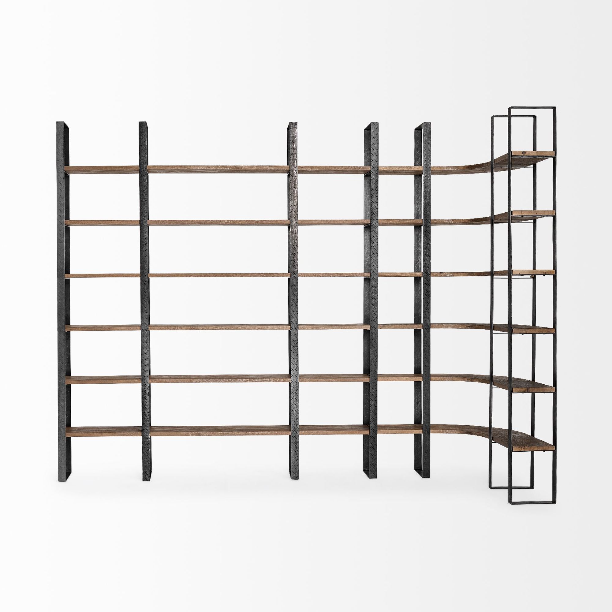 Mercana Taunton II Shelving Unit - Dark Brown/Black