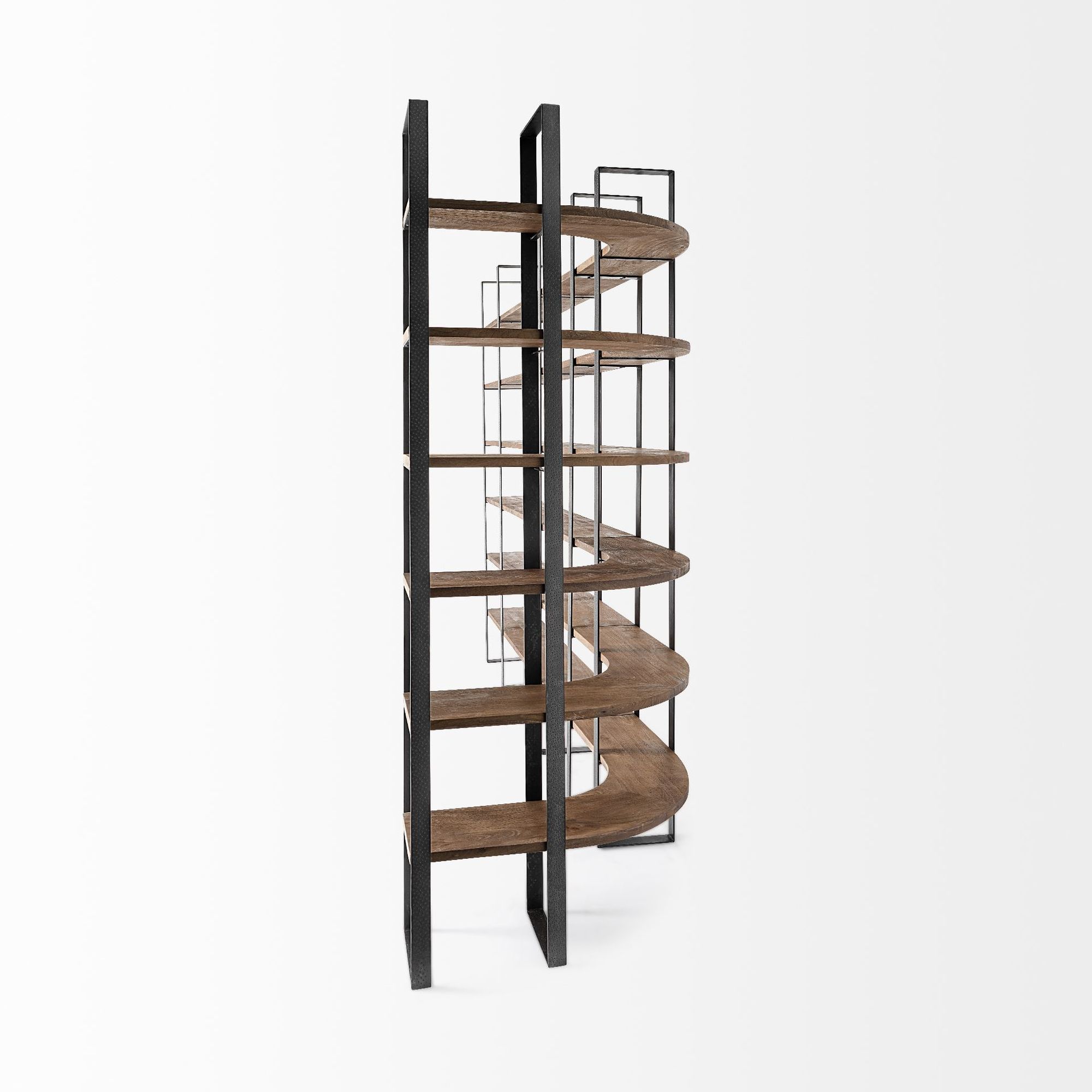 Mercana Taunton II Shelving Unit - Dark Brown/Black