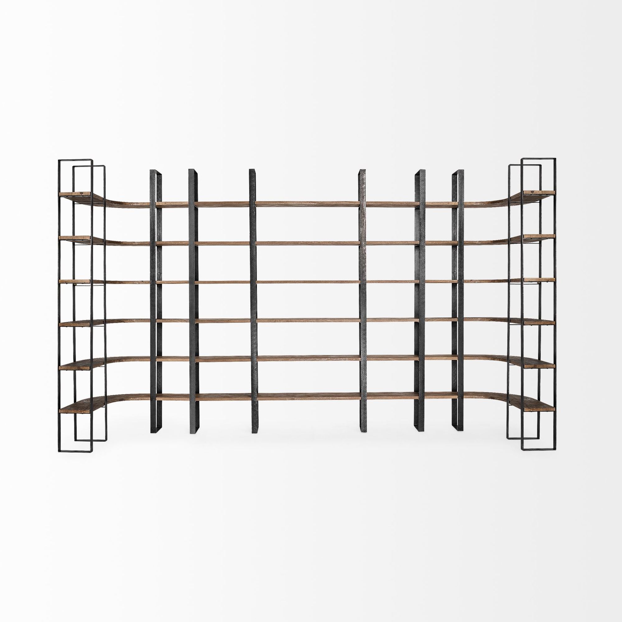 Mercana Taunton II Shelving Unit - Dark Brown/Black