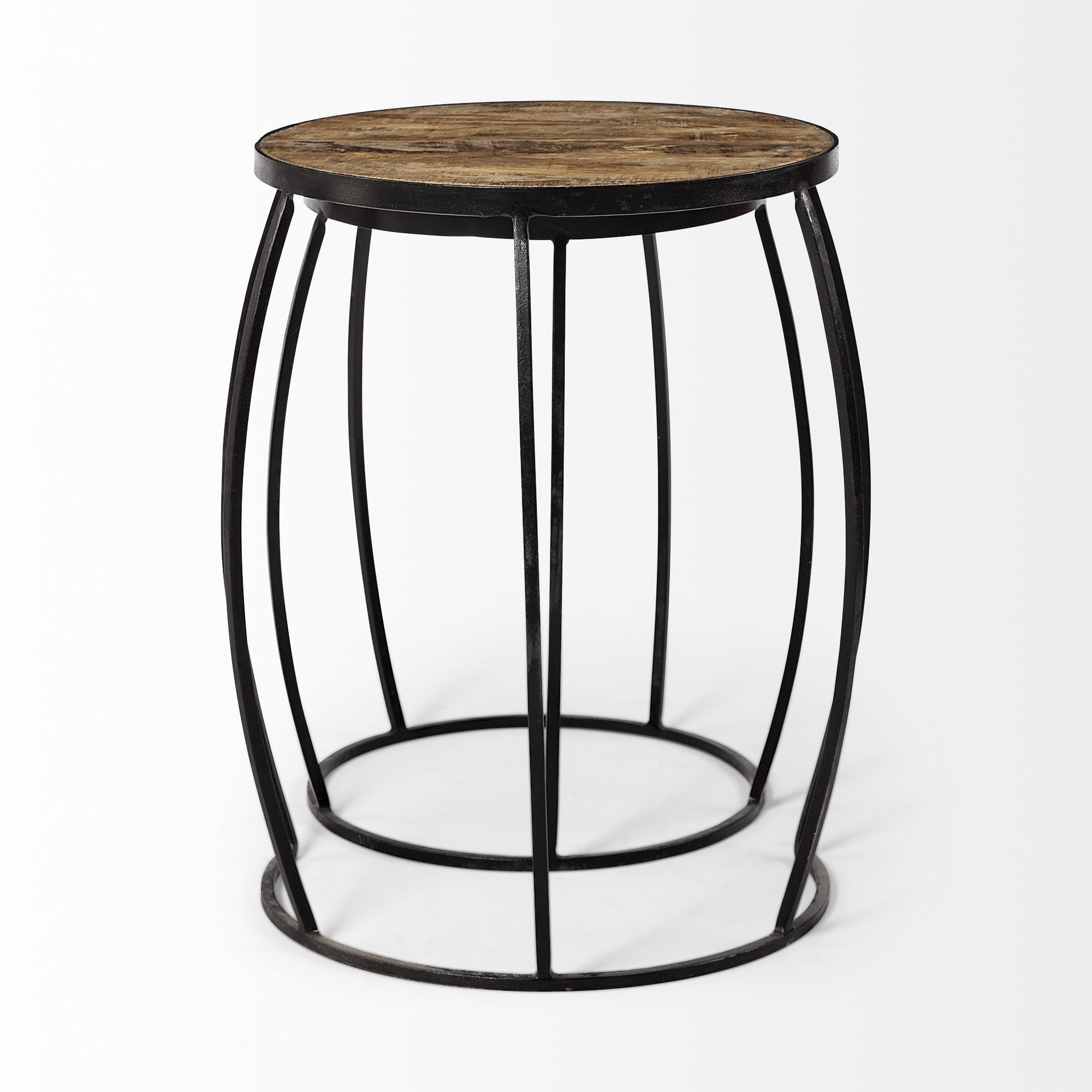 Mercana Clapp Accent Table (Set of 2) - Brown/Black, Iron