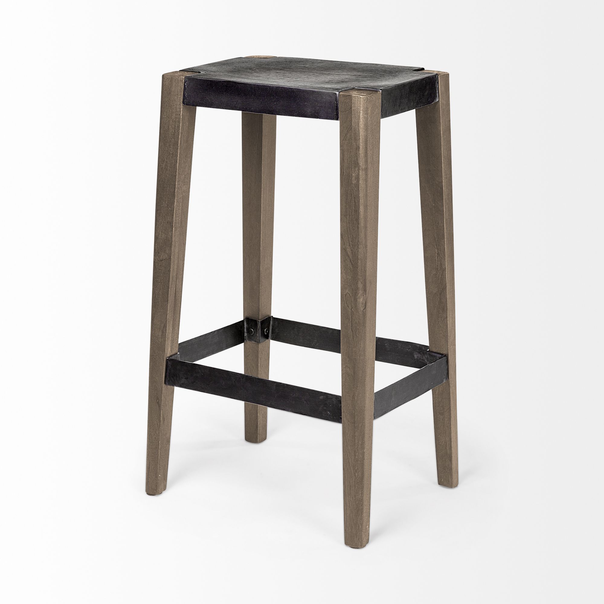 Mercana Nell 30" Counter Stool - Black/Brown