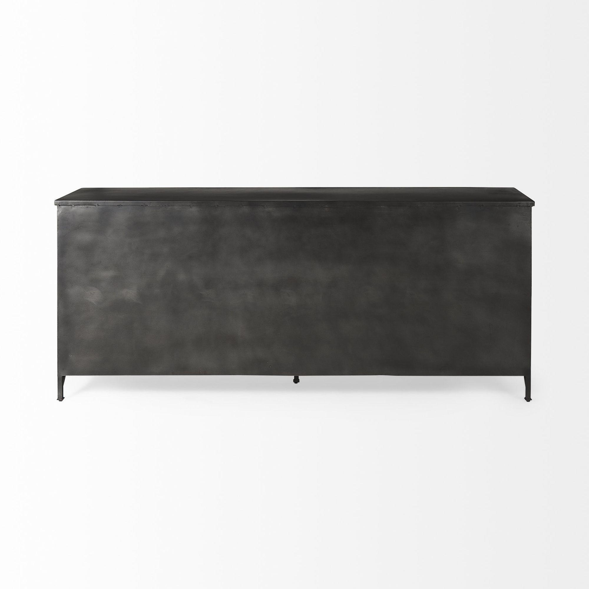 Mercana Poppy Sideboard - Black, Metal/Glass