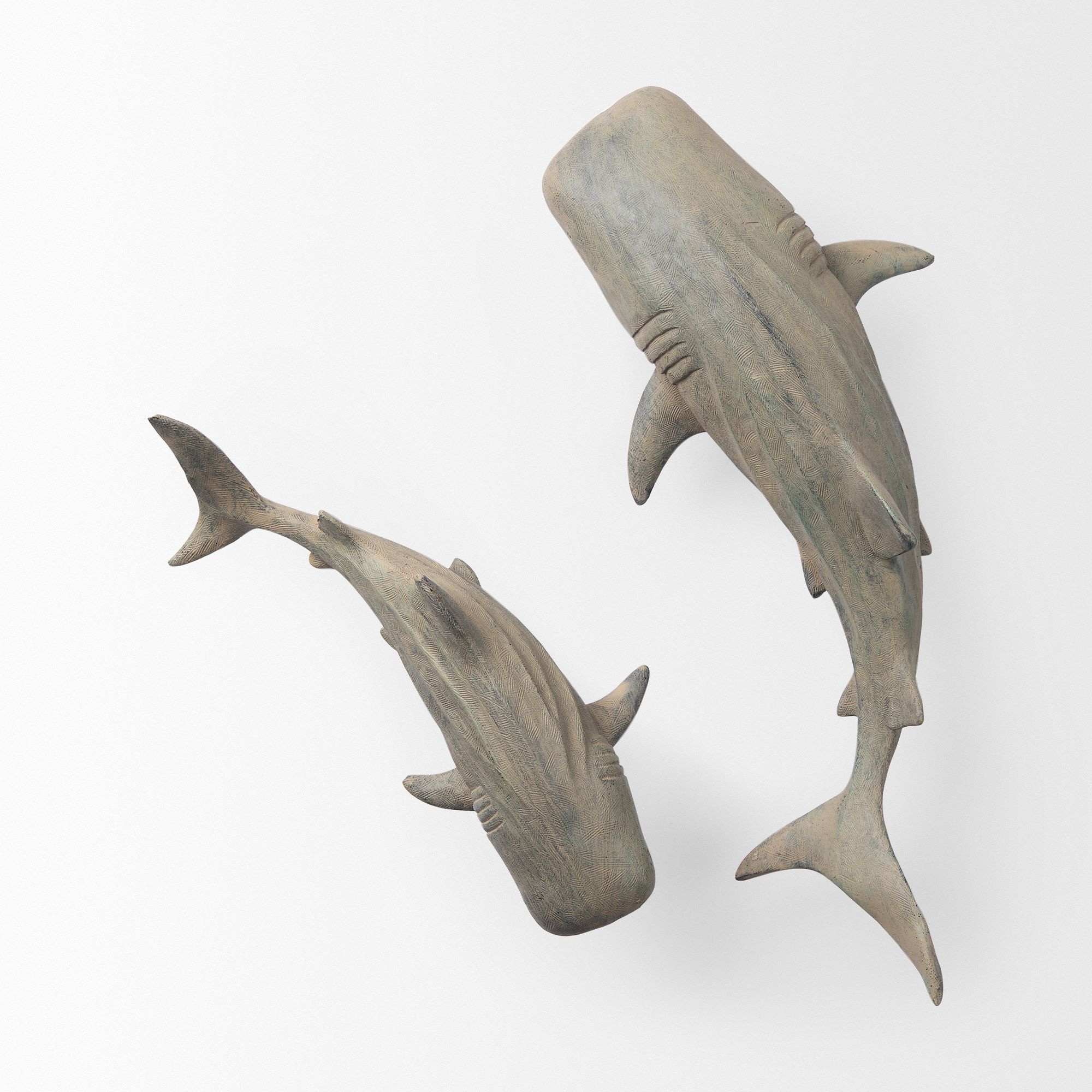 Mercana Willa Small Whale Shark sculpture - Brown