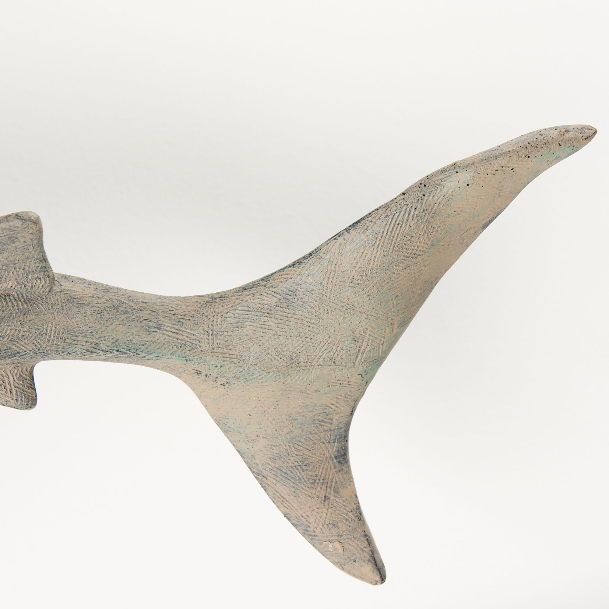 Mercana Willa Large Wall Mountable Whale Shark Sculpture - Brown