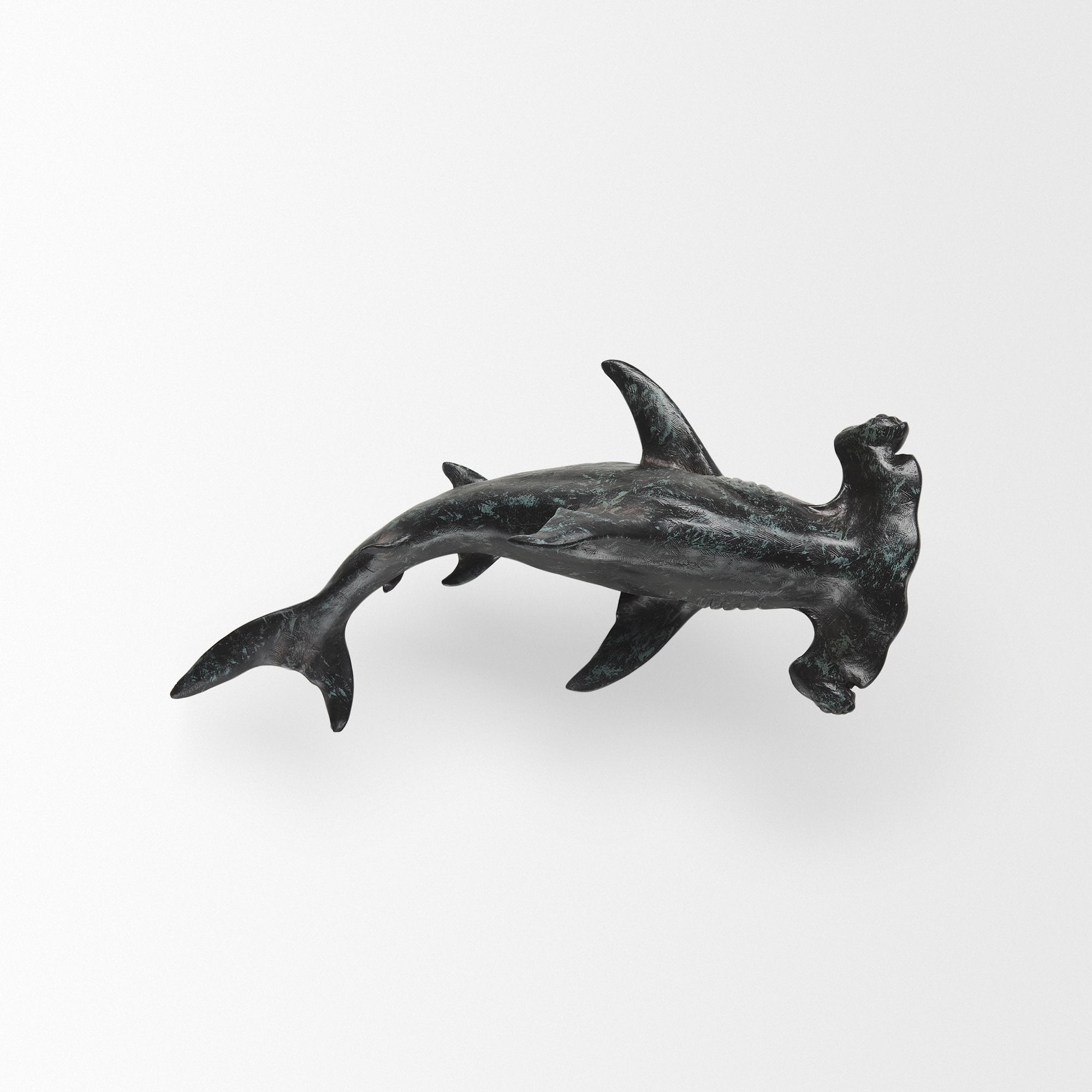 Mercana Acus 18H Small Hammerhead Shark Resin Wall Decor - Gray