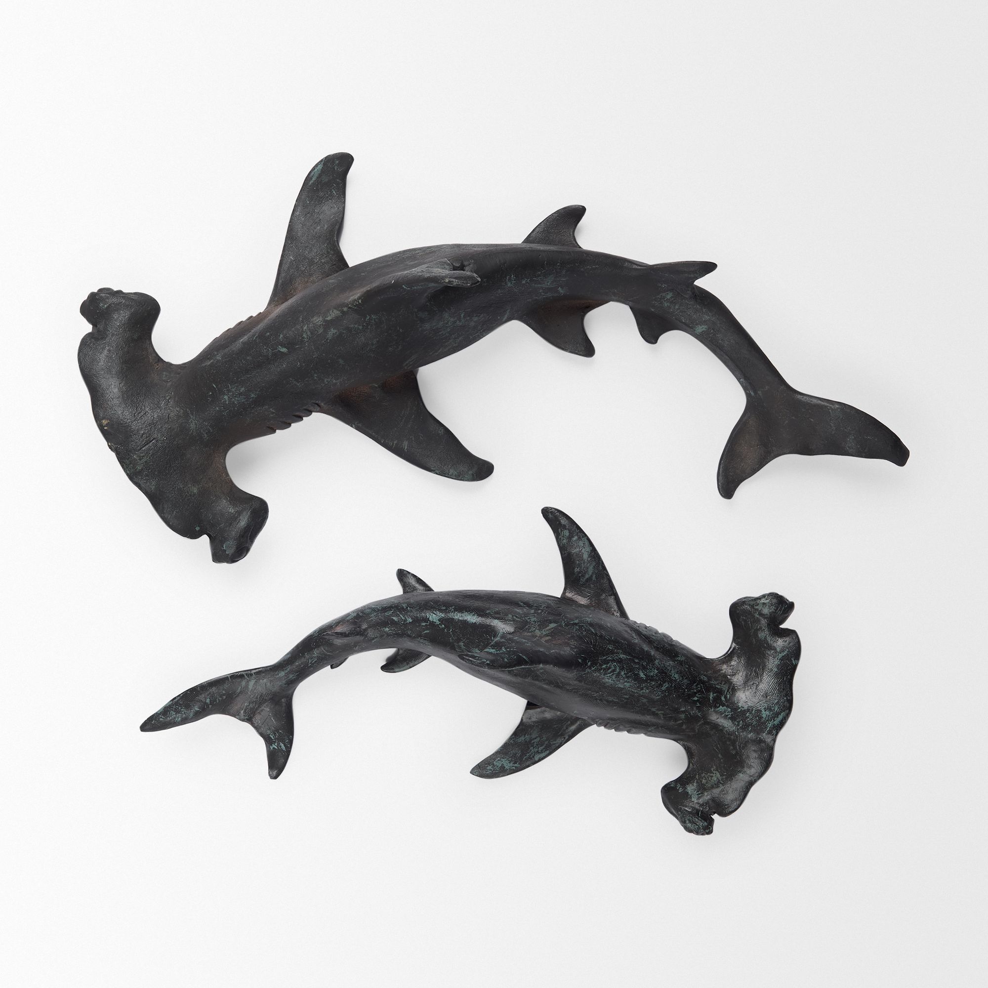 Mercana Acus 18H Small Hammerhead Shark Resin Wall Decor - Gray