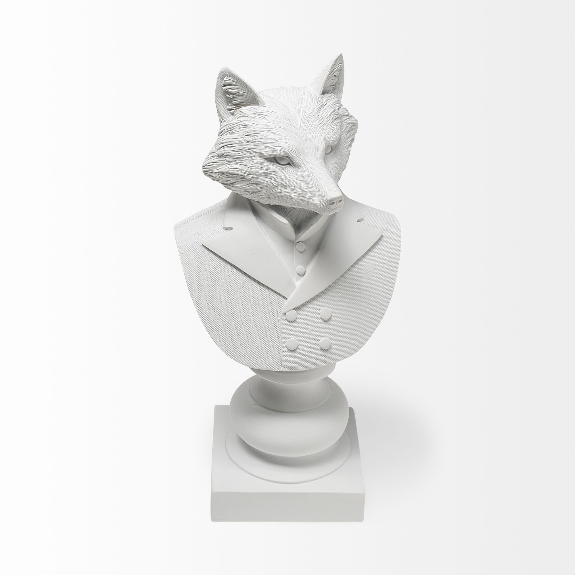 Mercana Murray 6L x 5W Resin Business Fox - White